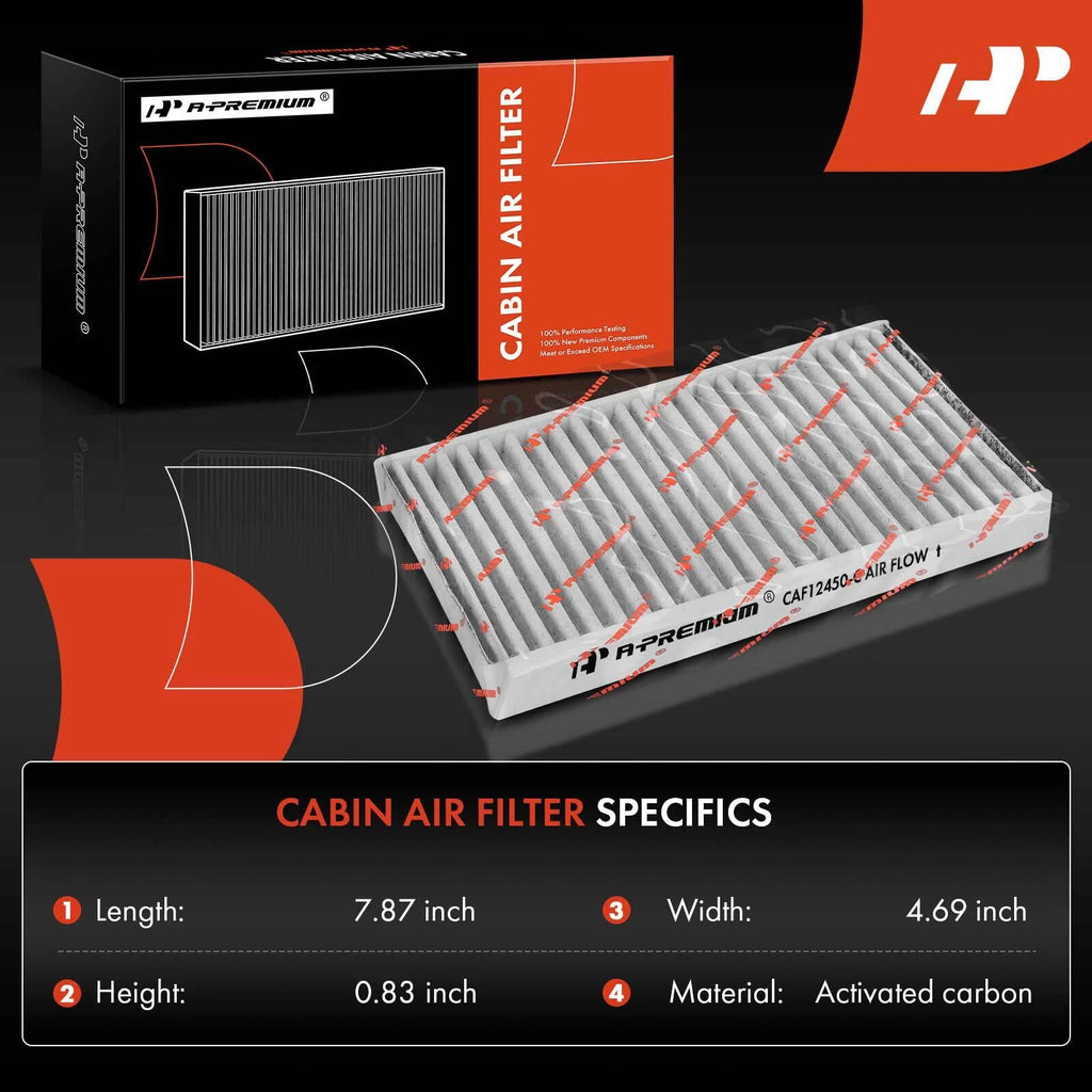Activated Carbon Cabin Air Filter for Jeep Wrangler Gladiator (2020-2023)