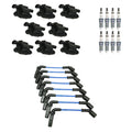 Set of 8 Ignition Coil Wires & Ruthenium Spark Plugs for Silverado 1500 (2007–2013)