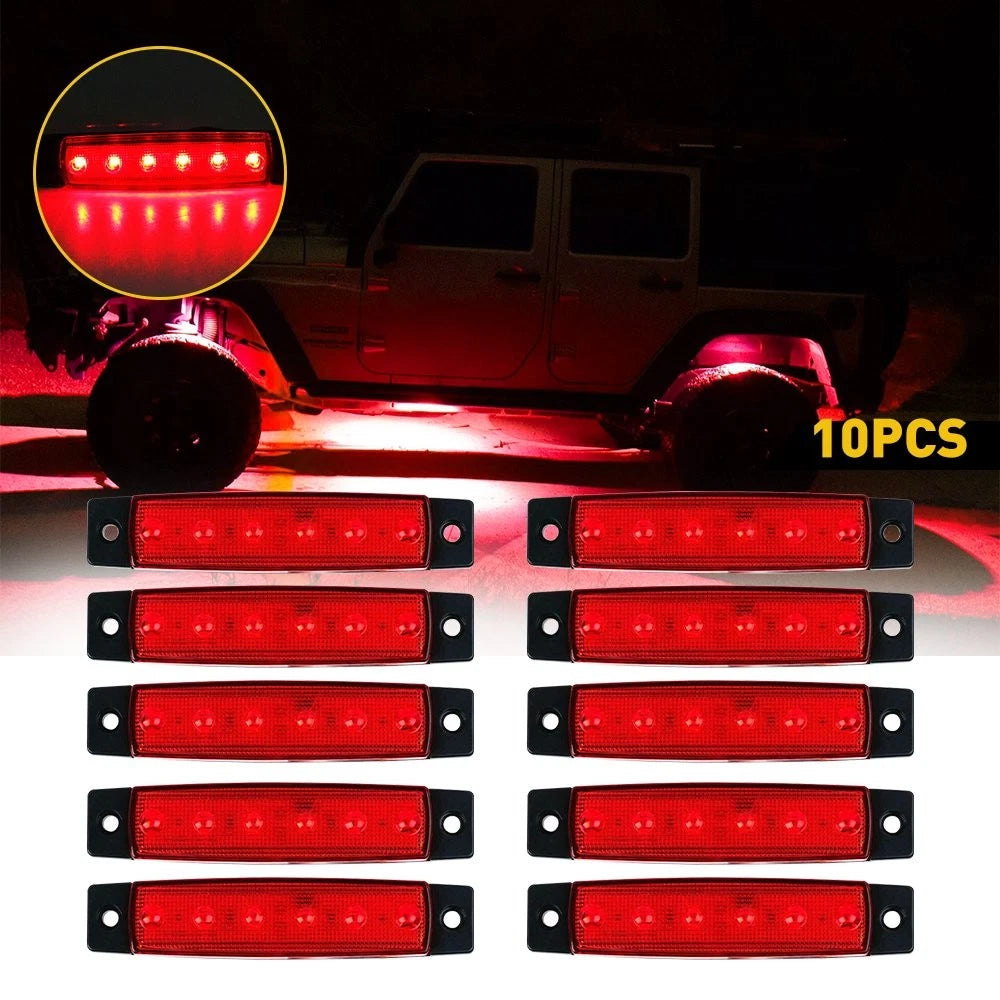 10 Pods LED Rock Lights for Jeep (Offroad, Truck, ATV, Boat)