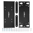 Winch Mount Plate Kit for Trailer Floor 10k lbs (Satin Black Powder Coated)