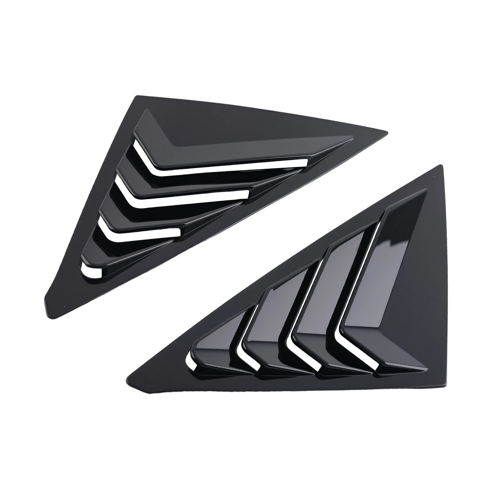 ABS Plastic Side Louvers for Honda Civic Hatchback (2022–2025) Gloss Black