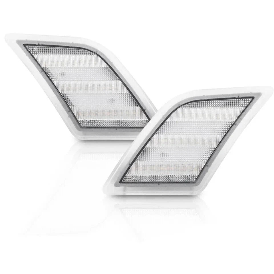 White LED Side Marker Lamp Light Clear Lens for Benz W204 C-Class (2008–2011)