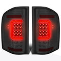 3D LED C-Bar Tail Lights for Chevy Silverado (2007–2014) - Smoked