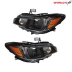Set of 2 Halogen Headlights for Subaru WRX (2015–2021) Black