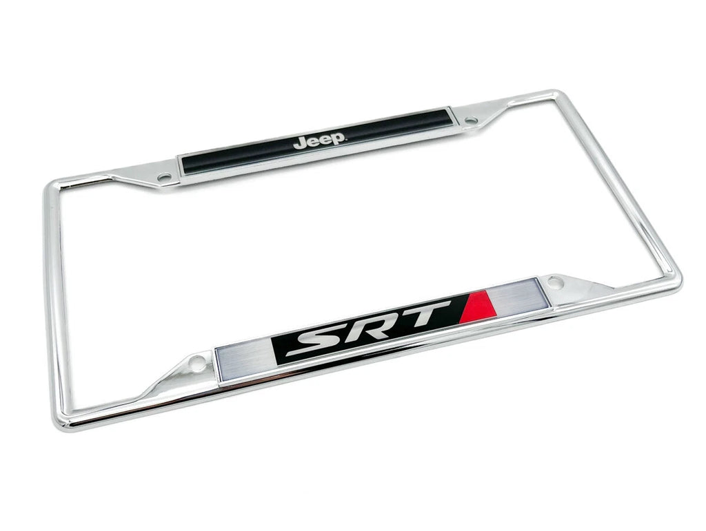 License Plate Frame Chrome for Jeep SRT (2015–2023)
