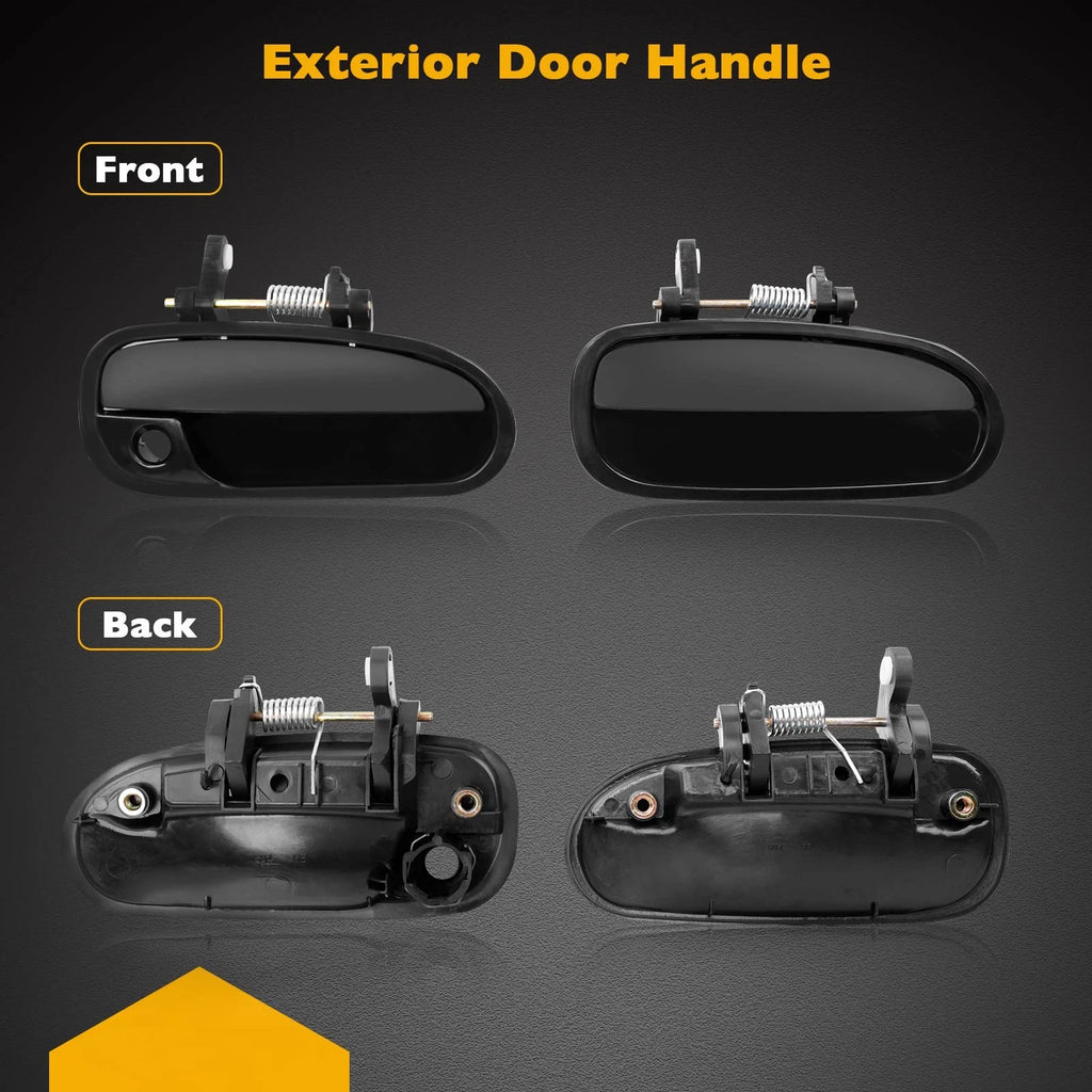 4X Exterior Door Handle Set for Honda Civic (1996–2000)