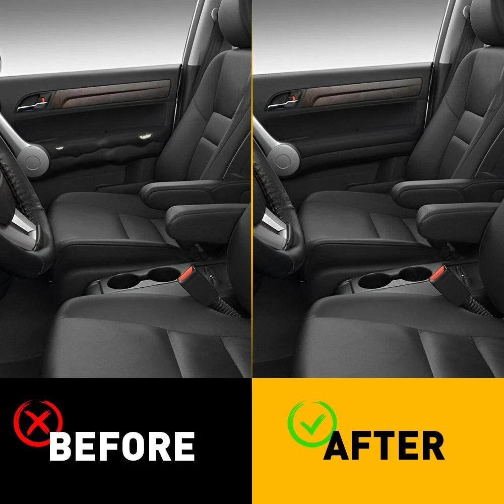 Front Door Panel Armrest Cover for Honda CR-V (2017–2023) Black Synthetic Leather