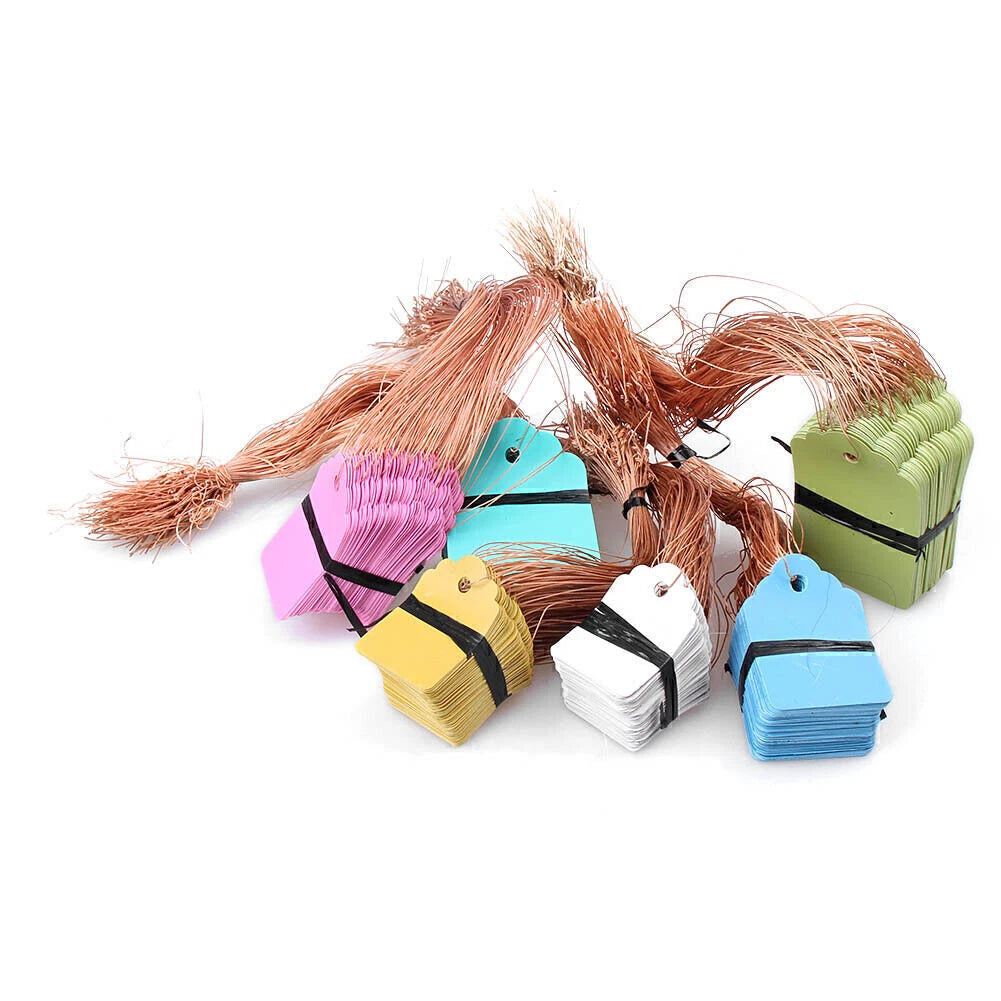 100 Pcs Price Tag Ties for Jewelry Garment Merchandise