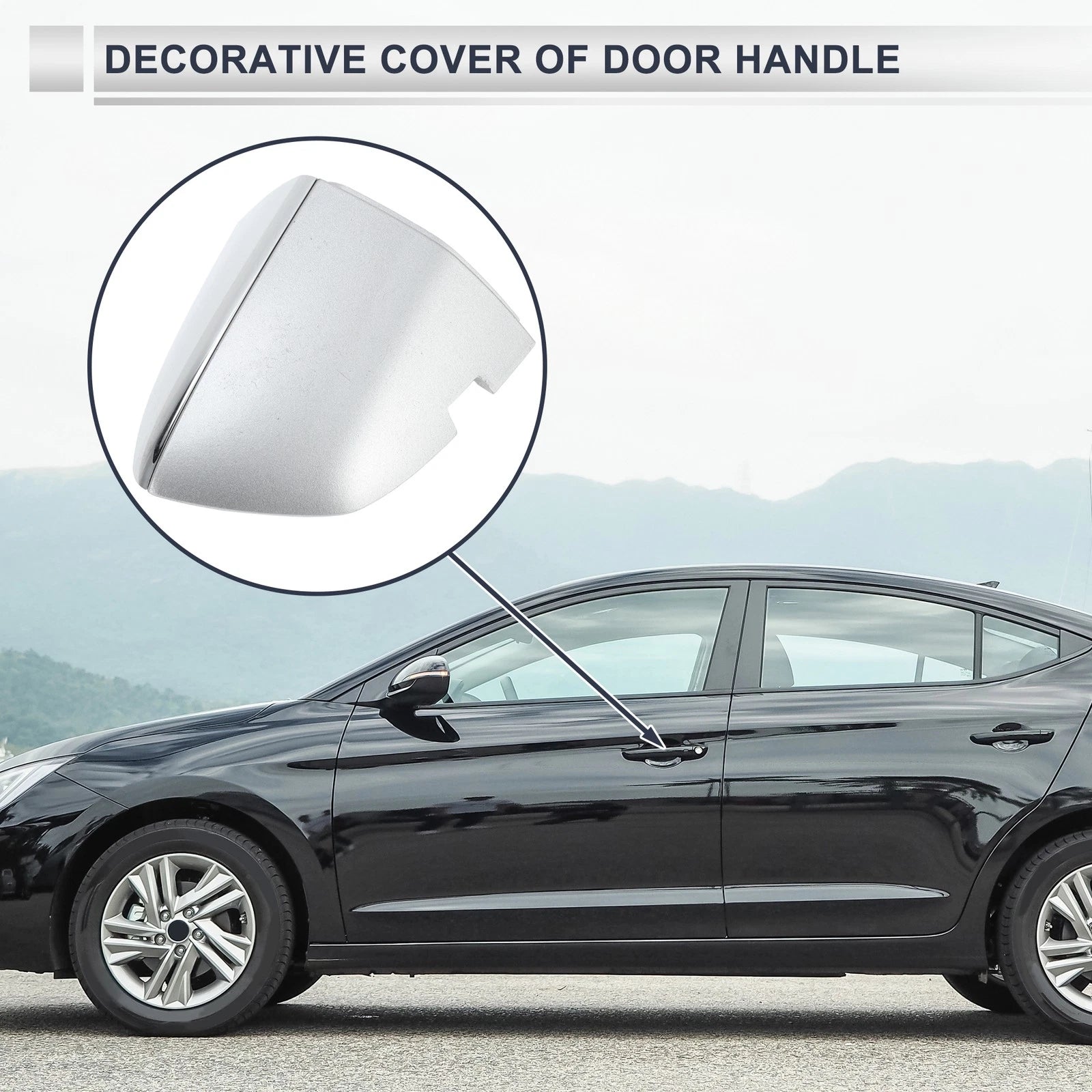 Front Right Door Handle Lock Cylinder Covers for Volkswagen Sagitta 