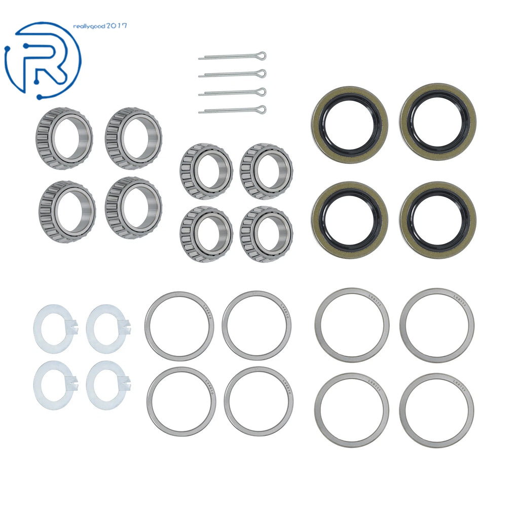Set of 4 Trailer Wheel Hub Bearings Kits for 3500Lb Axle #84 (L44649/L68149)