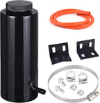 Coolant Catch Tank Overflow Reservoir for Universal Vehicles (Silver Aluminum)