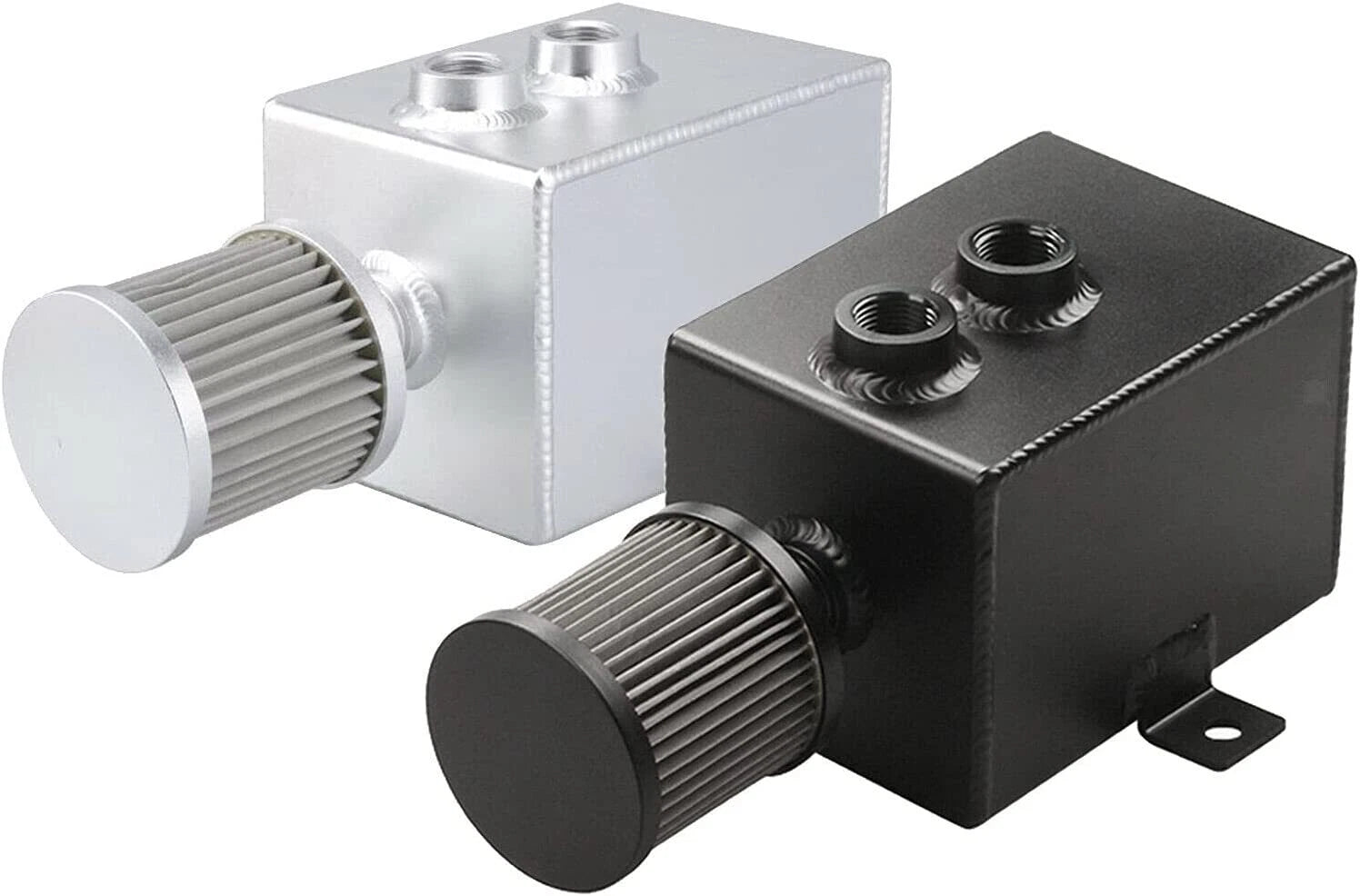 2L 10AN Oil Catch Can Tank for Universal Applications (Baffled, Aluminum)