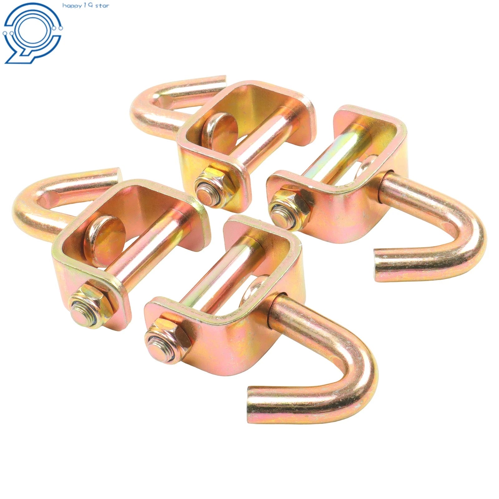 Set of 4 Swivel J Hooks for 2 Inch Ratchet Tie Down Strap (3333lbs)