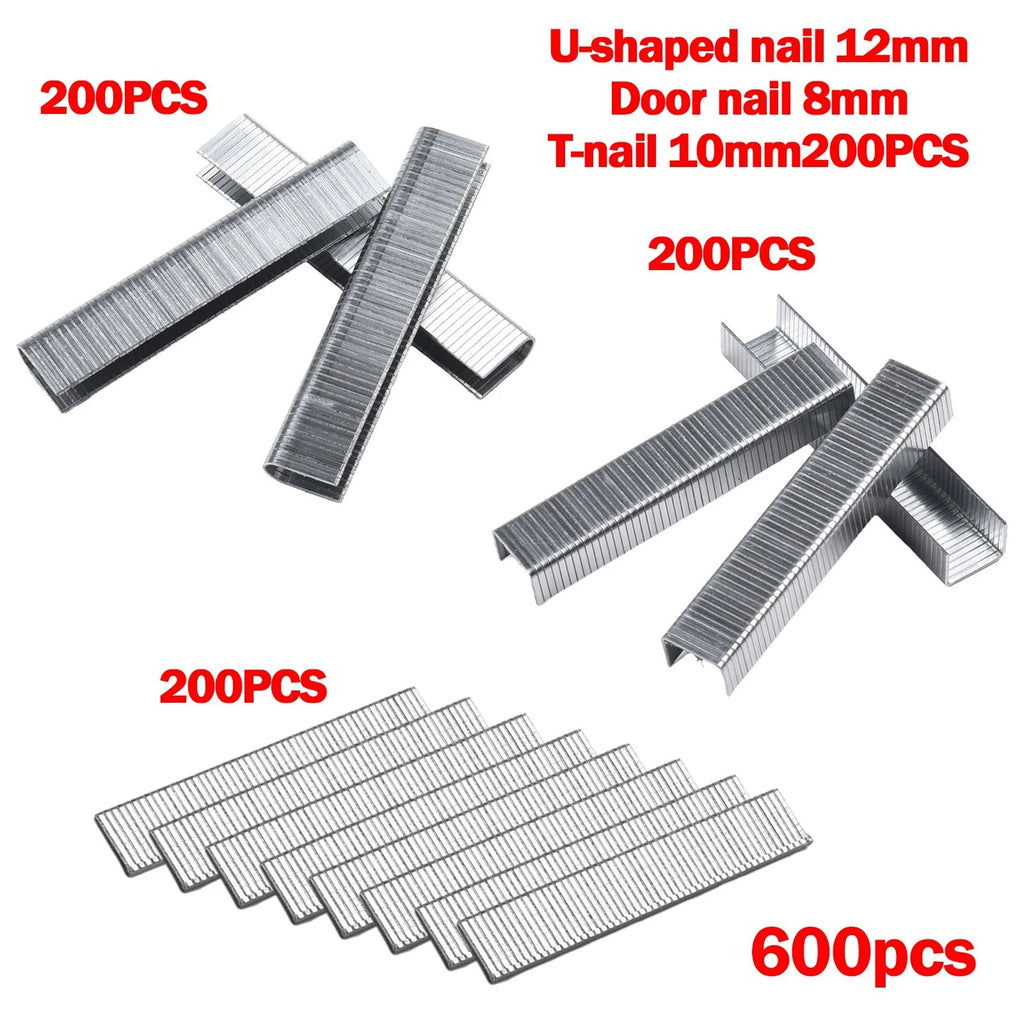 600Pcs U Door T Shaped Nails for Home and Garden Projects