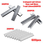 600Pcs U Door T Shaped Nails for Home and Garden Projects