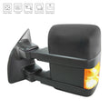 Replacement Black Textured Driver Side Power Door Mirror w/Heated Dual Glass
