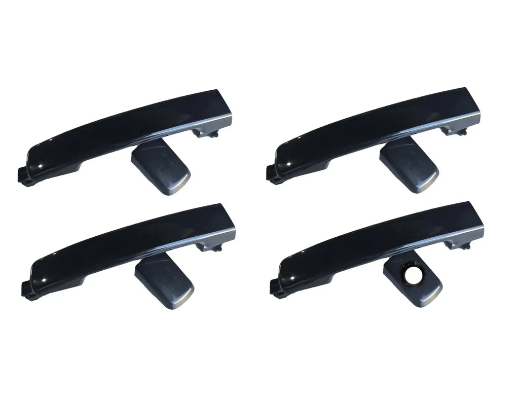 4pcs Smooth Black Door Handle for Nissan Dualis J10, Navara D40 (2007–2013)