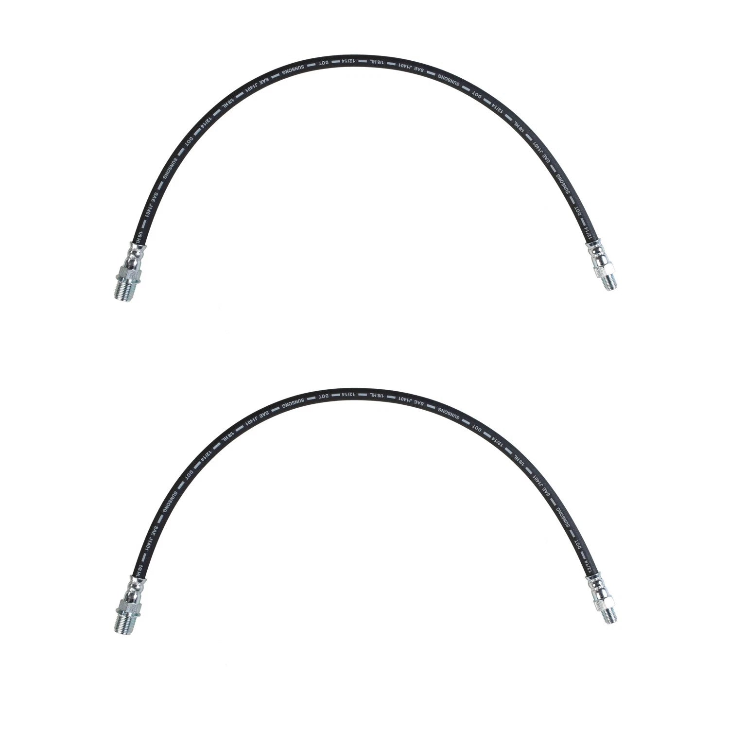 Set of 2 Rear Brake Hydraulic Hoses for Dodge M300 RM300 W100 (1970–1974)