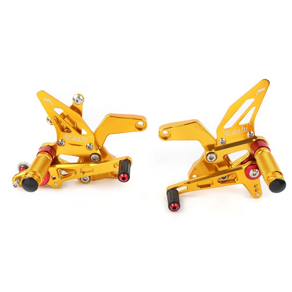 2X Rear Footpegs for Kawasaki Z900 (2021–2023) Gold Aluminum