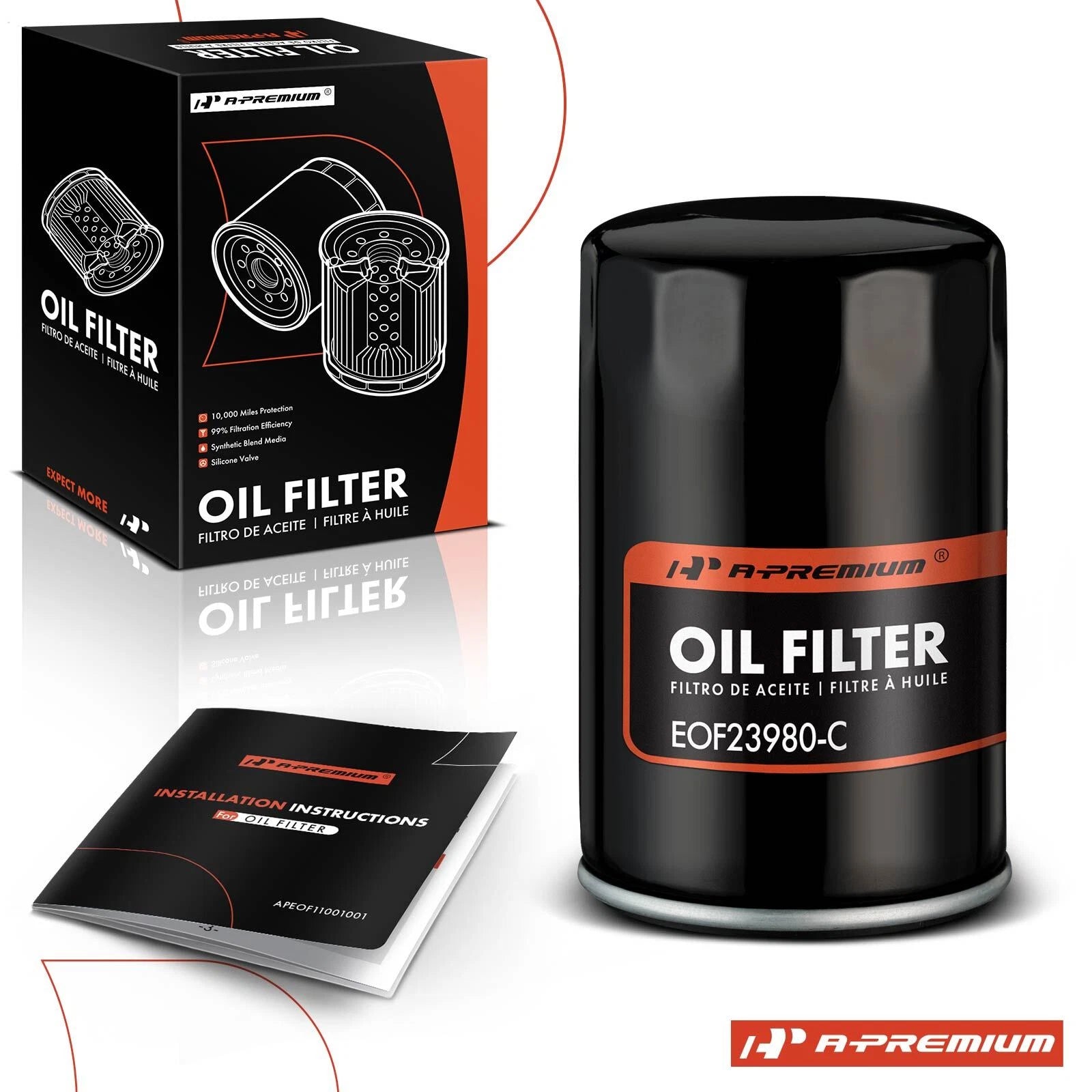 Engine Oil Filter for Chevy Silverado 1500, Malibu (1981–2001)