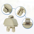 Set of 4 Sun Visor Hook Clips for Volkswagen Audi  Beige