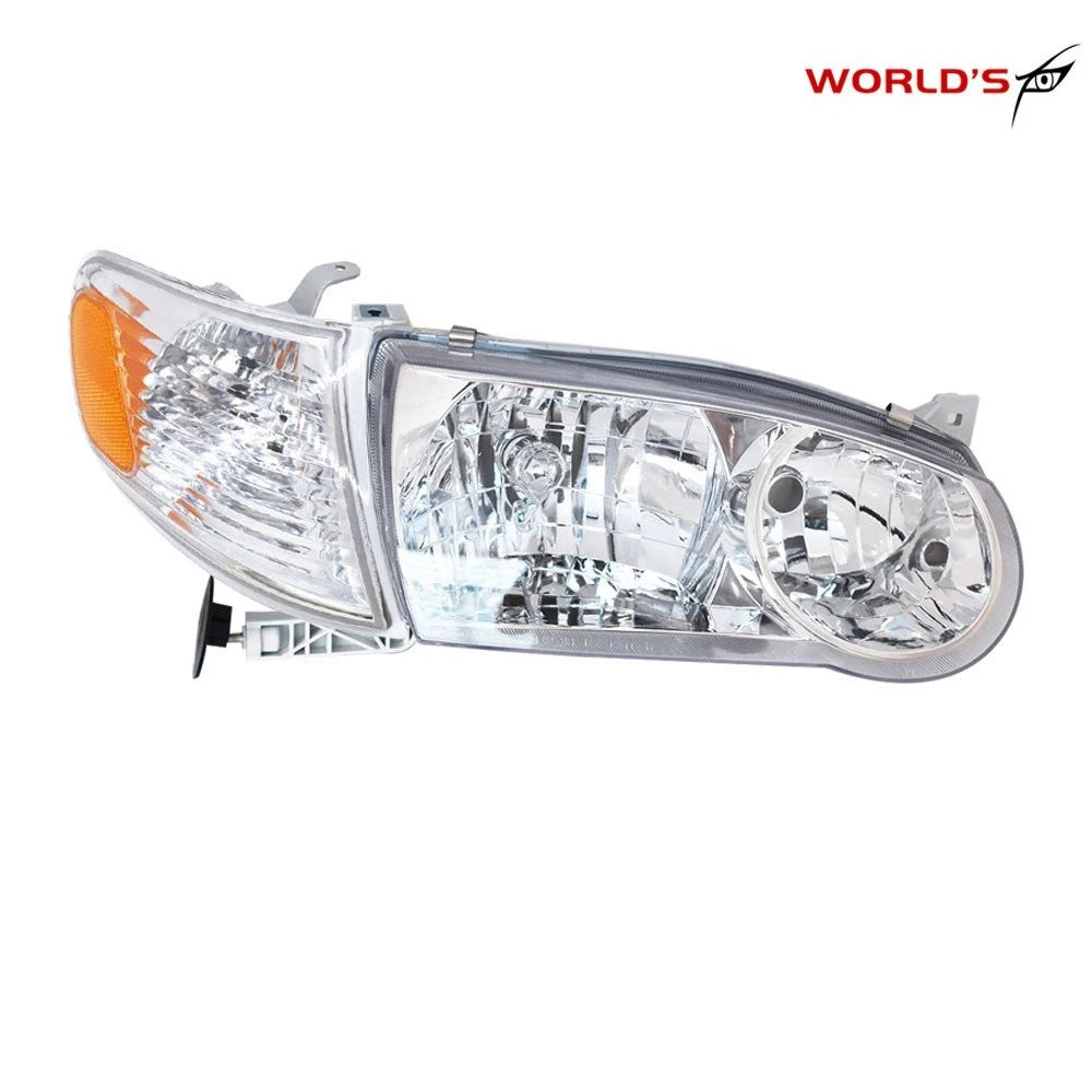 Set of 4 Headlights and Corner Lights for Corolla (2001–2002)