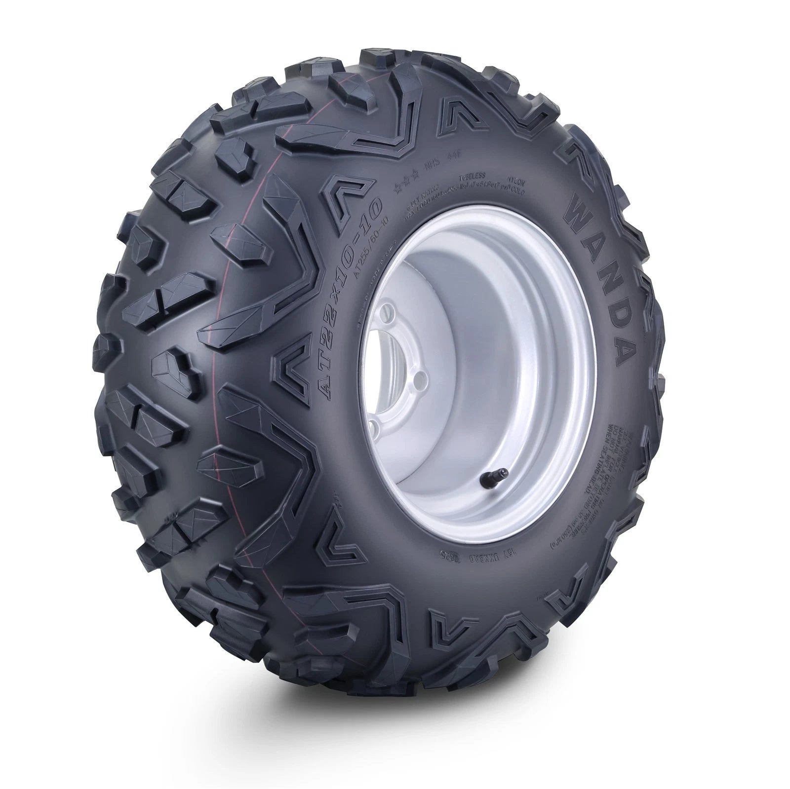 WANDA ATV Tire Wheel Assembly 22X10-10 for ATV (10417)