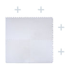 EVA Foam Interlocking Exercise Mat Tiles for Gym Flooring (White)