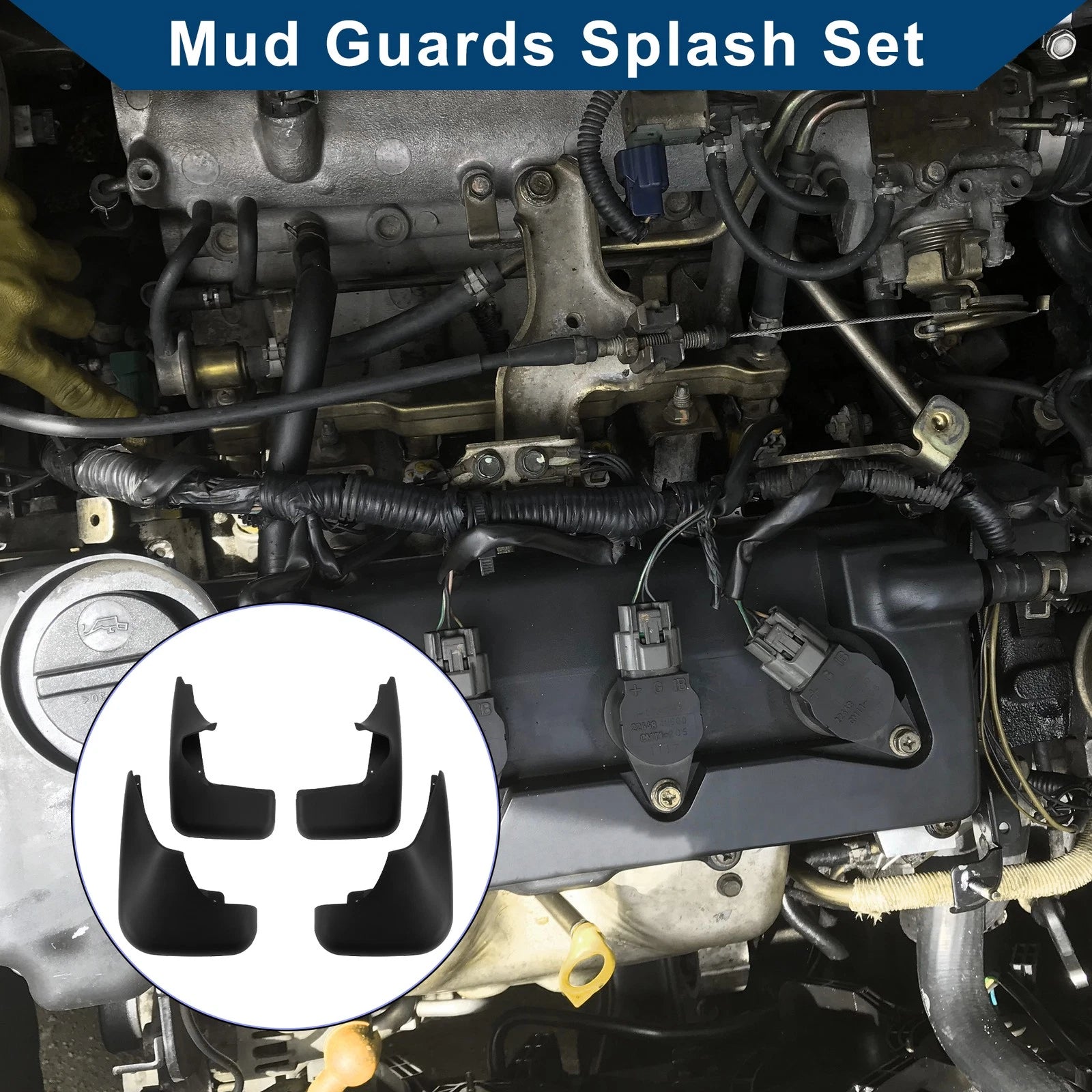Set of 4 Mud Flaps Splash Guards for BMW X5 e53 (2002–2007)