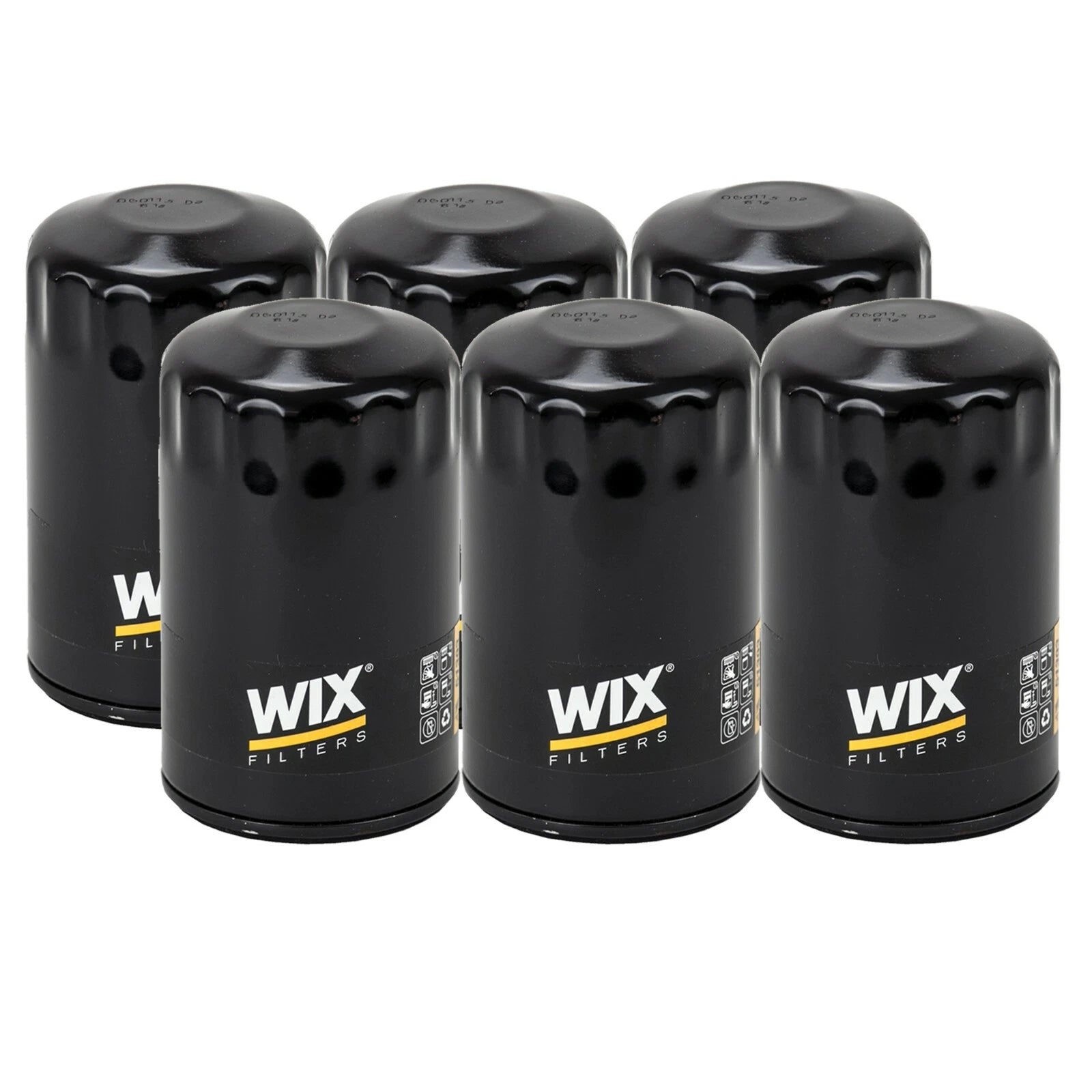 Set of 6 WIX Engine Oil Filters for Audi 100 Quattro VW Beetle Golf Jetta Passat