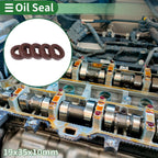 Set of 5 Oil Seal Rotary Shaft Seal FKM Rubber 19x35x10mm