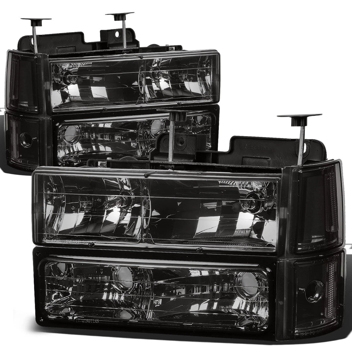 Set of 2 Smoked Headlight Corner Lamps for GMC C1500 C2500 K1500 (1994–2000)
