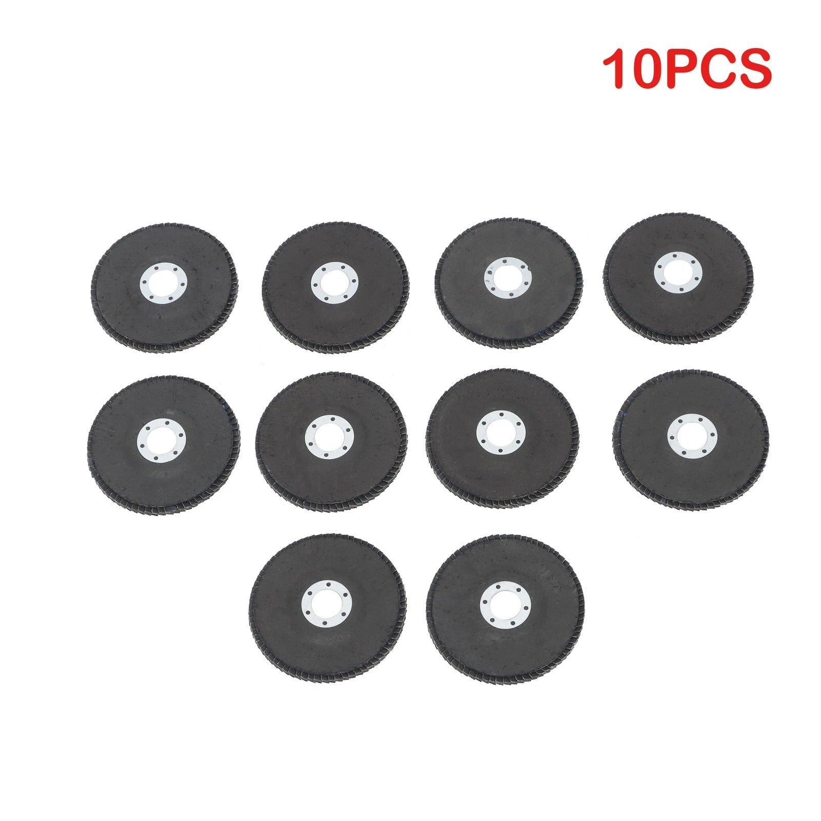 Set of 10 Flap Discs 4.5" x 7/8" 80 Grit T29 for Angle Grinder