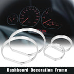 Chrome Speedometer Gauge Dial Rings Trim Kit for BMW E46 M3 (2001–2006)