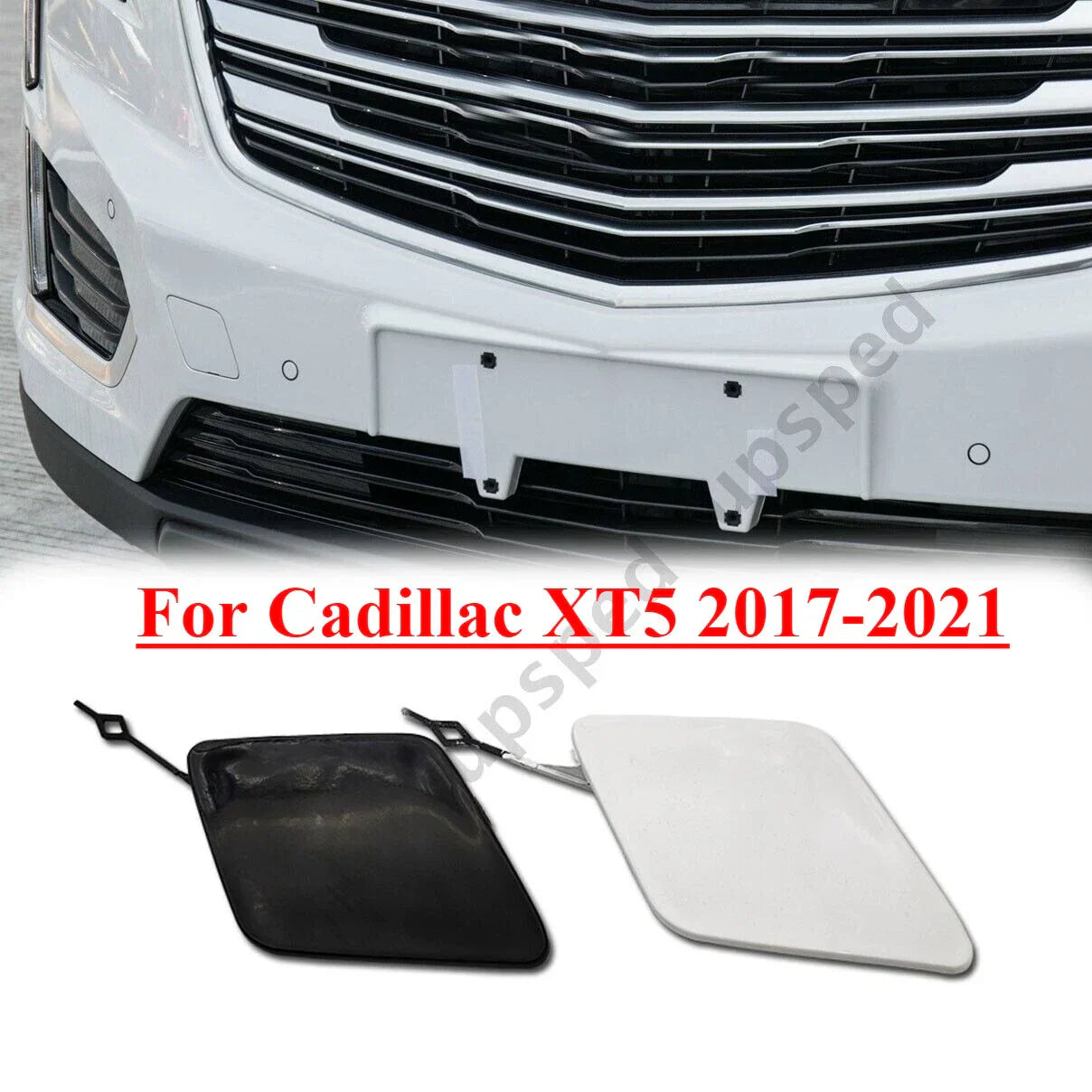 Front Bumper Tow Hook Hole Eye Cover Cap for Cadillac XT5 (2017–2021)