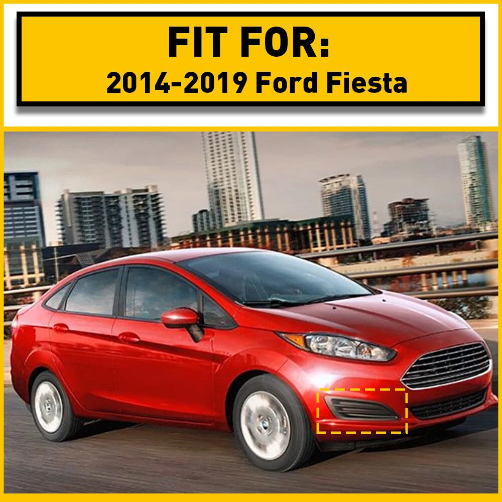 Fog Light Lamp Cover Bezel for Ford Fiesta (2014-2019) Right Side Black