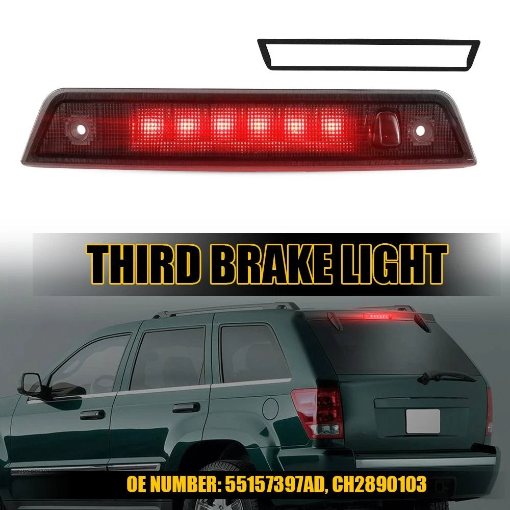 LED Third Brake Light 55157397AD for Jeep Grand Cherokee (2005–2010) Smoked
