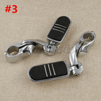 1-1/4" Chrome Highway Short Angled Pegs for Harley (Fitment Specific)