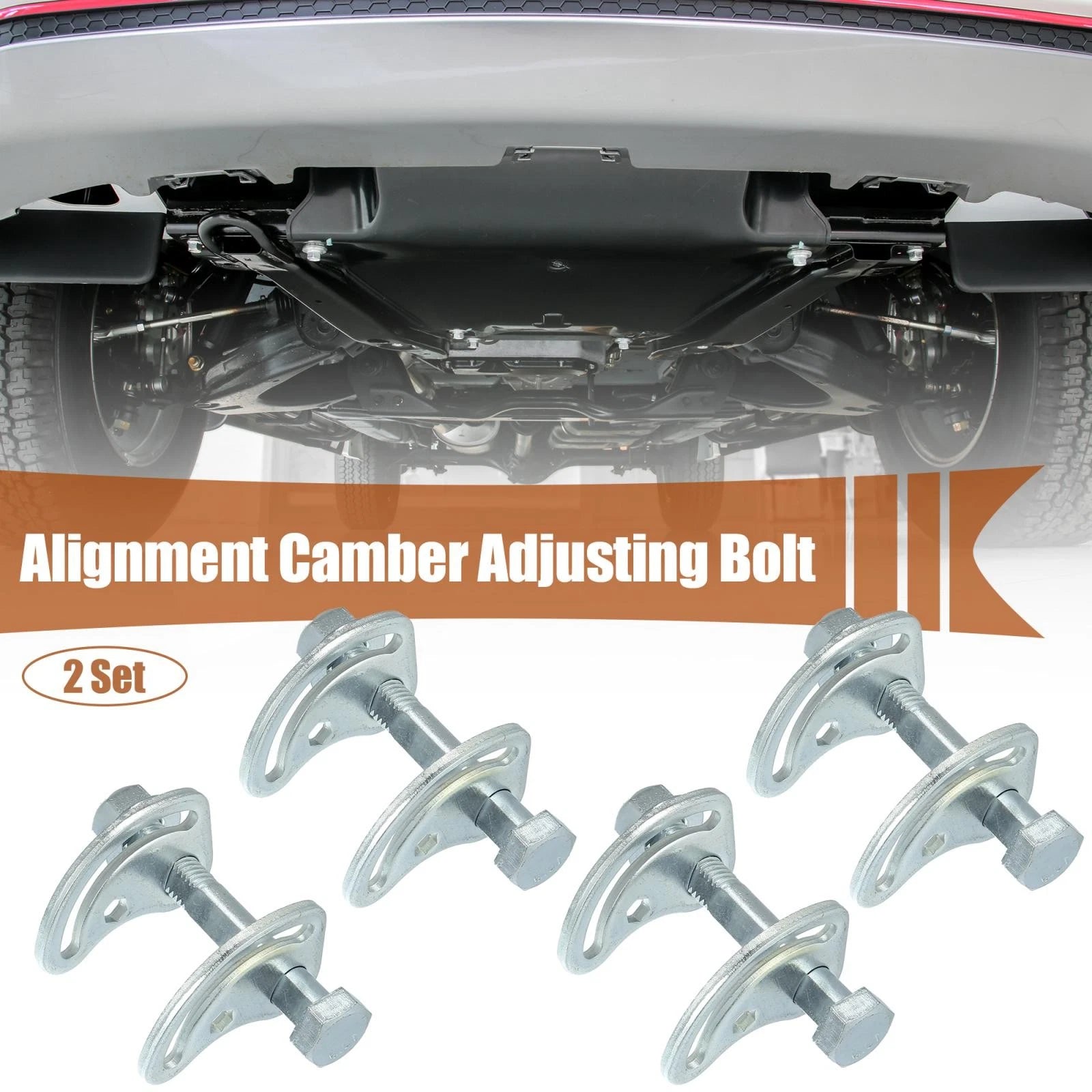 2X Front Control Arm Alignment Camber Bolt Kit for Chevy Silverado (2007–2023)
