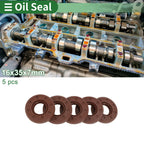 Set of 5 Oil Seals FKM Rubber 16x35x7mm for High Pressure