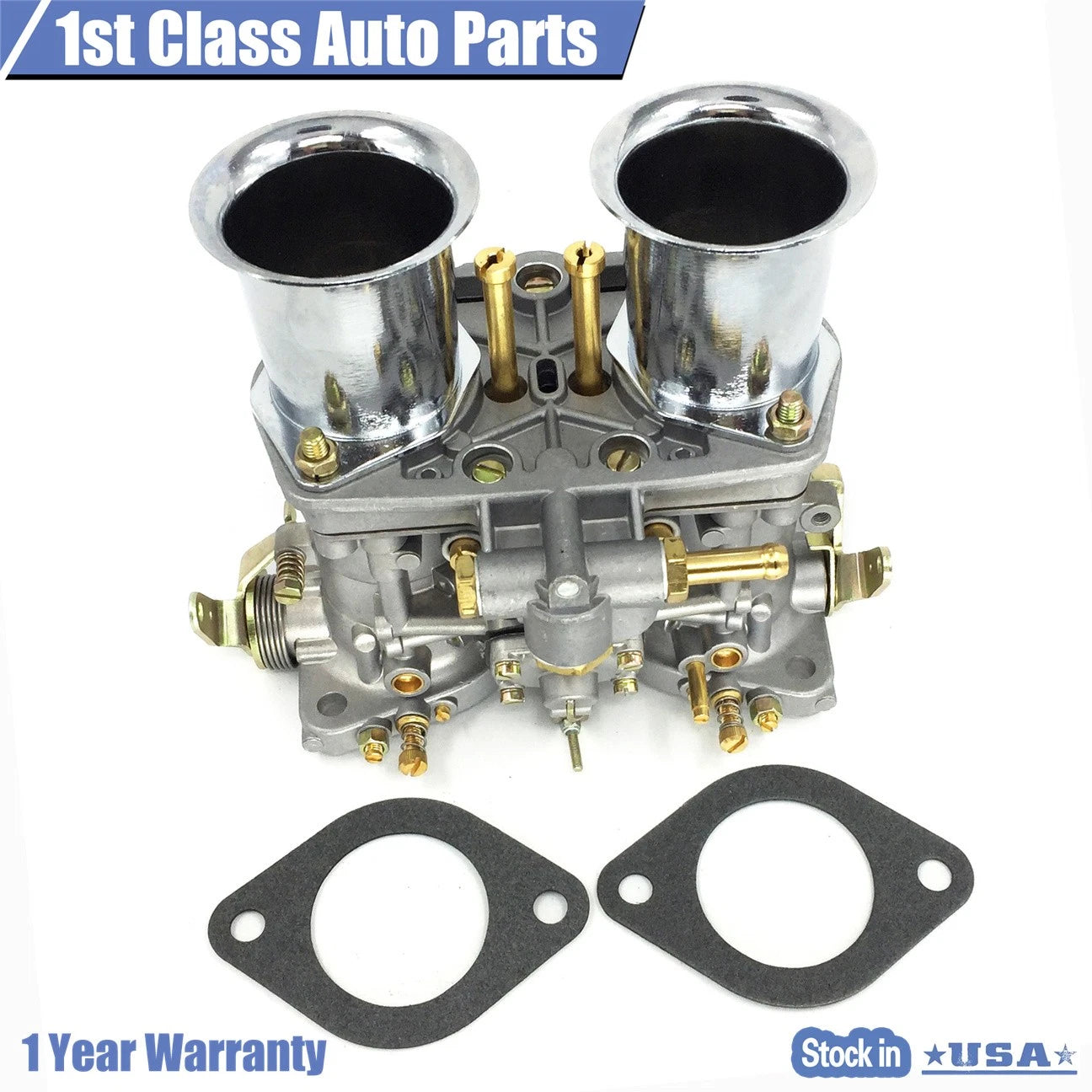 2X Carburetor Set for Volkswagen Beetle 44 IDF Weber (1968–1979)