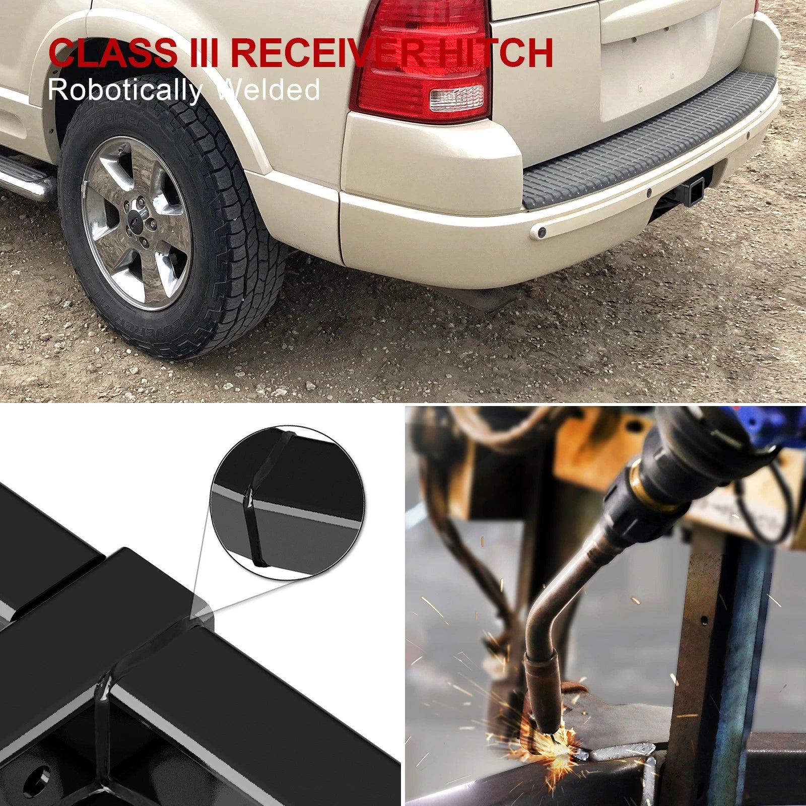 2 Inch Trailer Hitch Receiver for Mercury Mountaineer Ford Explorer (1997-2001)