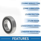1 Pc Deep Groove Ball Bearing P4 for Scooter Skateboard (28x52x12mm)