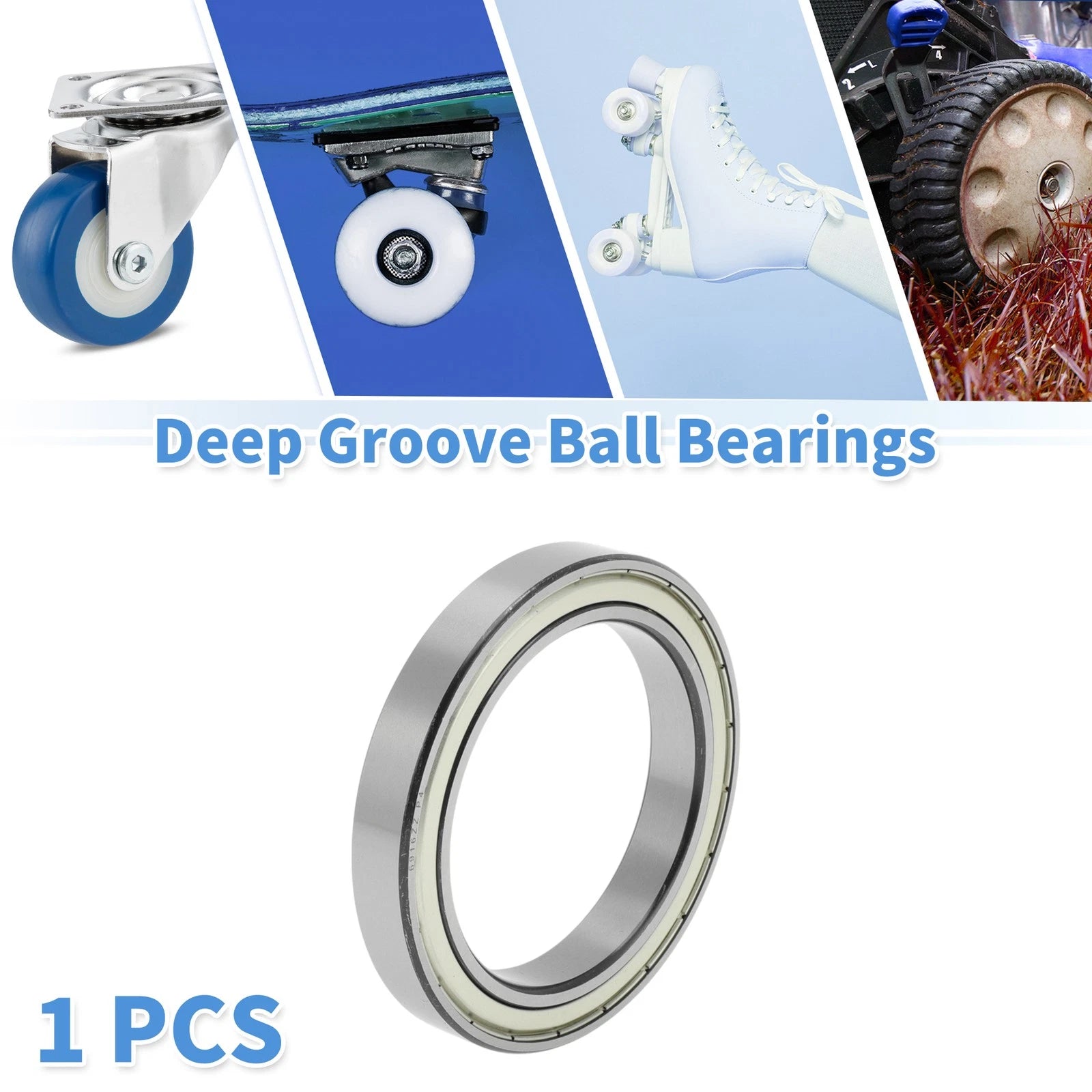 Deep Groove Ball Bearings 6916ZZ for Scooter Skateboard Wheel (80x110x16mm)