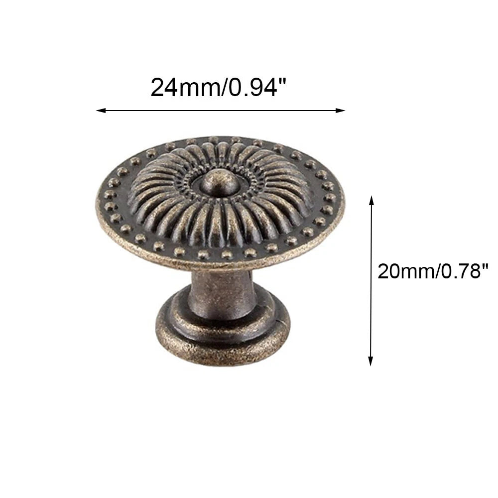 6X Antique Pull Handles for Kitchen Cupboard Drawer Door Cabinet
