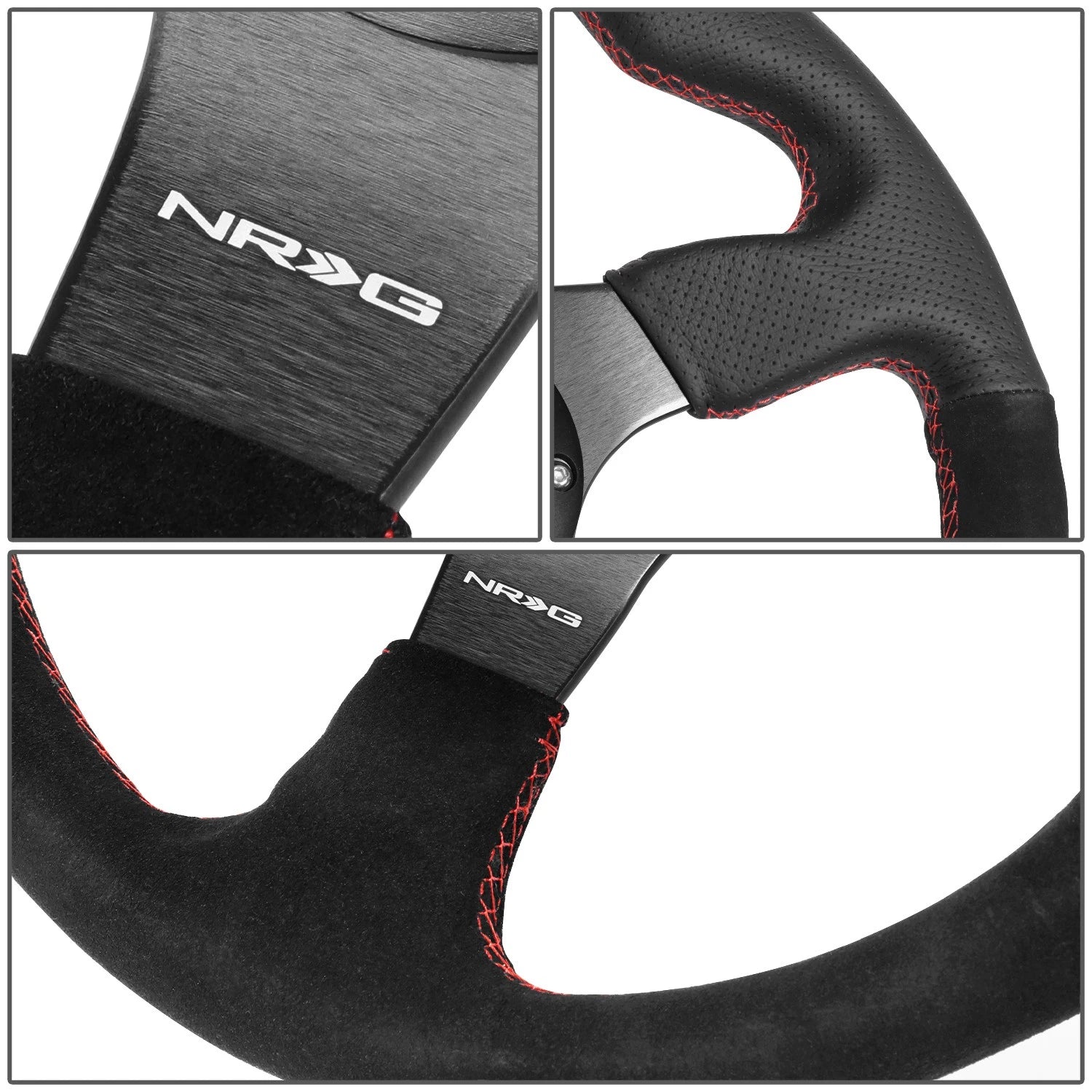 NRG 320MM 6-Hole Racing Steering Wheel for Universal Fit