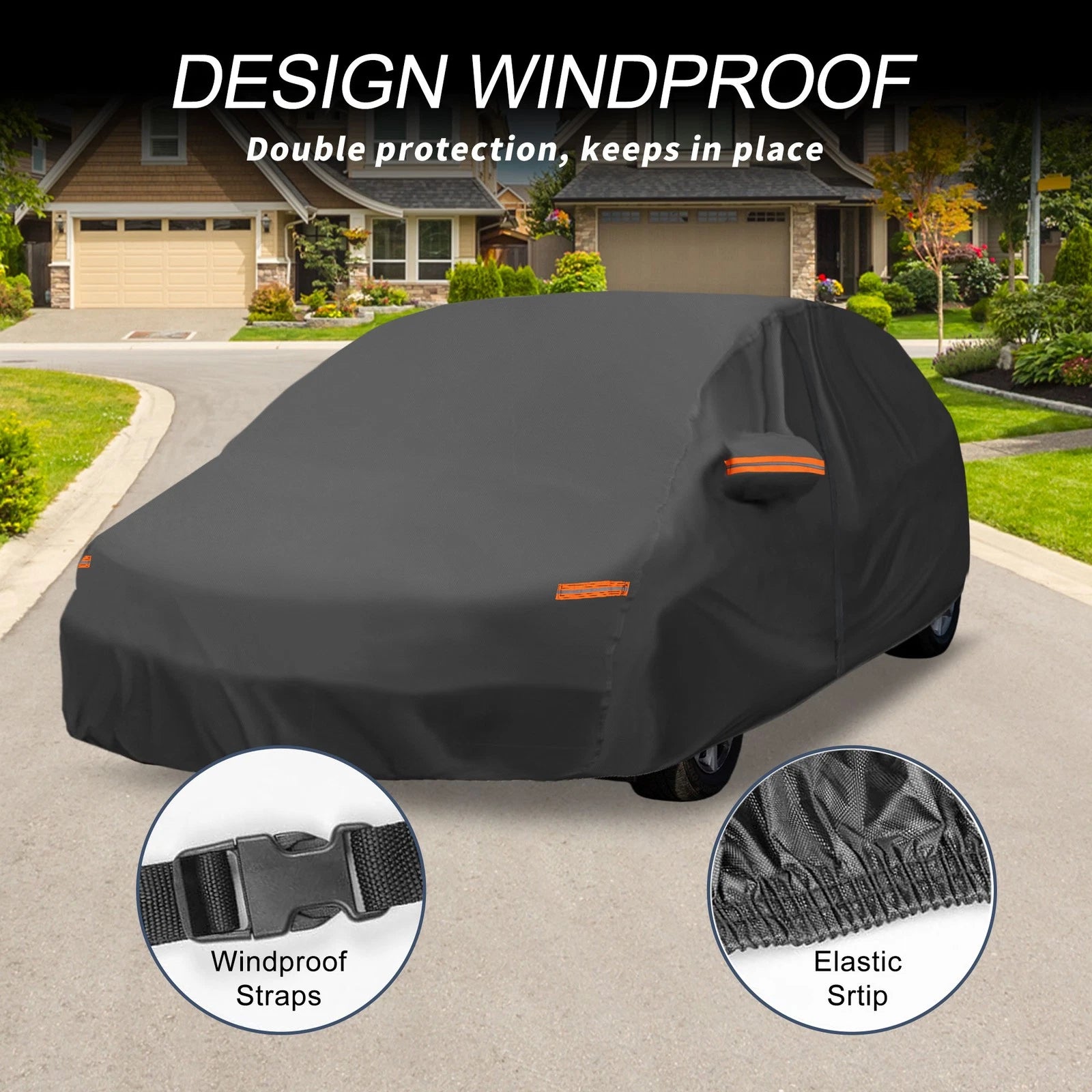 Waterproof 210D-PU Car Cover for Toyota Prius Hatchback (2010–2023)