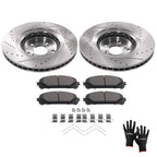 Front Brake Rotors & Pads Kit for Lexus NX300 NX300h (2015–2021)