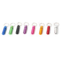 Waterproof Pill Box Case Keyring Holder Aluminum Outdoor Container