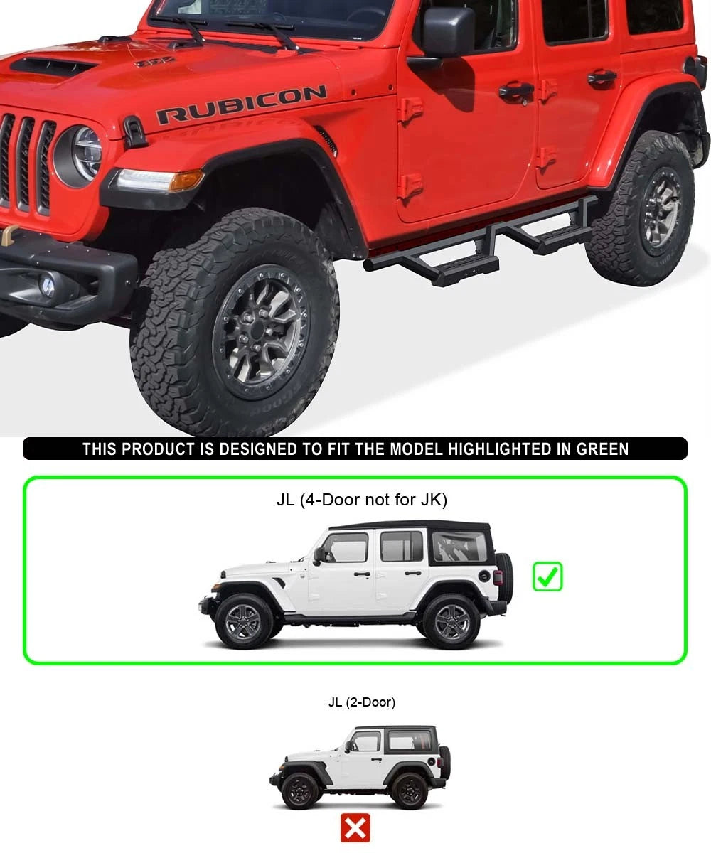 Stainless Steel Drop Armor for Jeep Wrangler JL (2018-2026)
